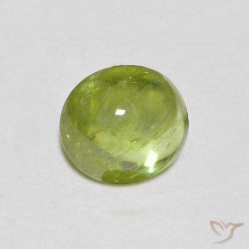 Sfene Verde chiaro e vivace naturale da 1.07 ct, Ovale, Trasparente