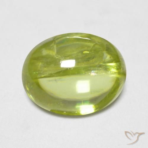 1.34ct Naturale Giallo chiaro Sfene, Ovale, Trasparente
