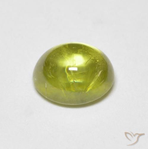 Sfene Giallo medio naturale da 1.09 ct, Ovale, Trasparente