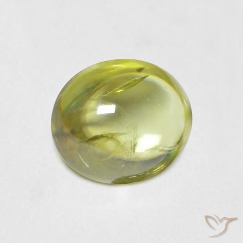 Sfene Limone giallo naturale da 1.12 ct, Ovale, Trasparente