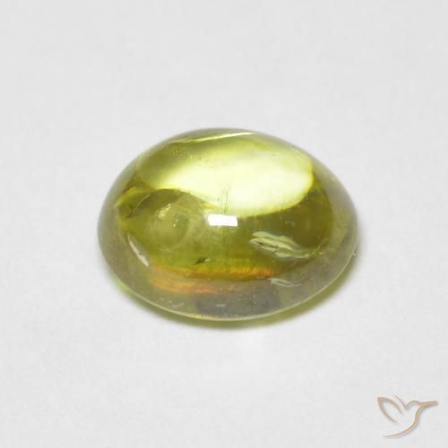Sfene Limone giallo naturale da 1.12 ct, Ovale, Trasparente