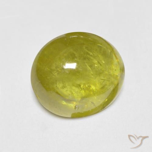 Sfene Giallo Ananas naturale da 2.89 ct, Ovale, Trasparente