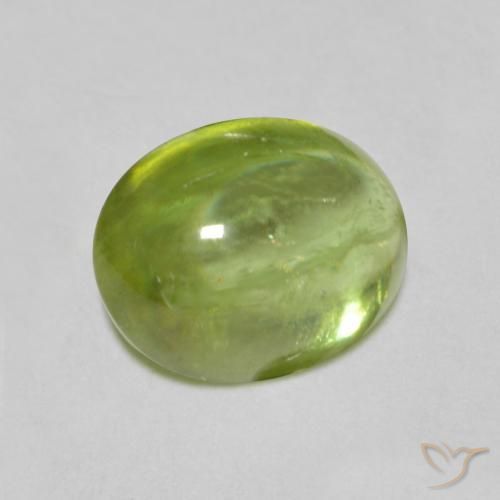 Sfene Verde brillante naturale da 1.47 ct, Ovale, Trasparente