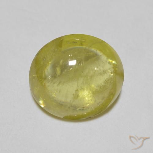 1.25ct Naturale Marrone Verde Dorato Sfene, Ovale, Trasparente