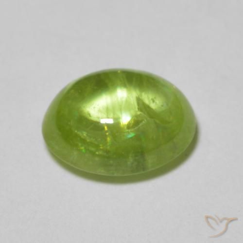 Sfene Verde chiaro e vivace naturale da 1.35 ct, Ovale, Trasparente