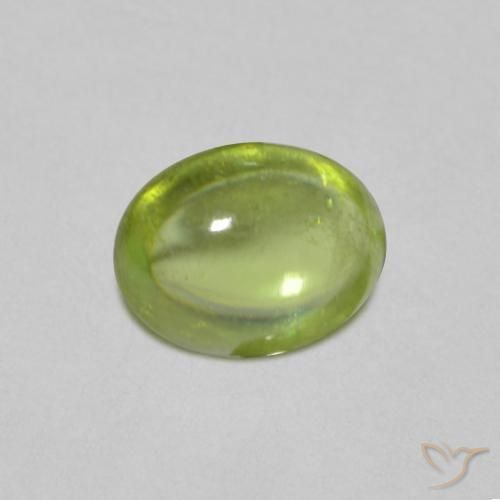 Sfene Verde brillante naturale da 0.69 ct, Ovale, Trasparente