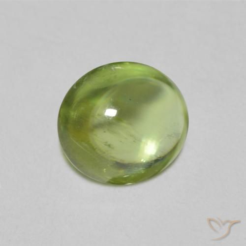 Sfene Verde chiaro e vivace naturale da 0.90 ct, Ovale, Trasparente