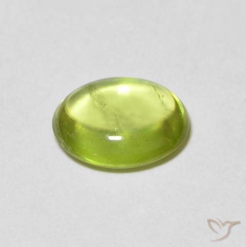 Sfene Verde brillante naturale da 1.25 ct, Ovale, Trasparente