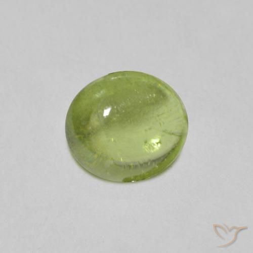 Sfene Verde chiaro e vivace naturale da 1.08 ct, Ovale, Trasparente