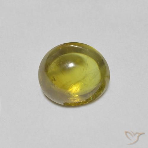 1.13ct Naturale Verde caldo Sfene, Ovale, Trasparente