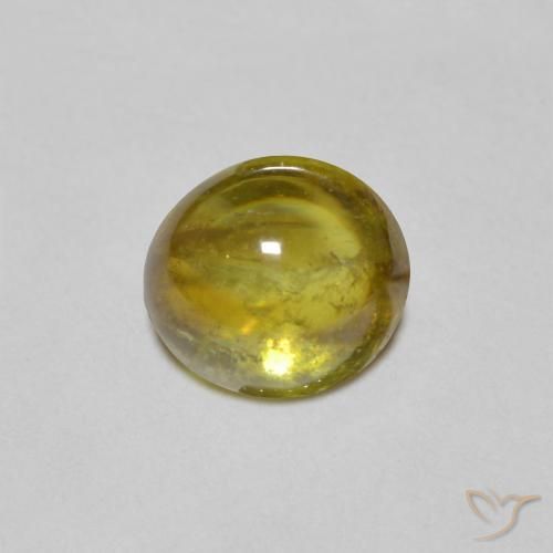 1.23ct Naturale Verde caldo Sfene, Ovale, Trasparente