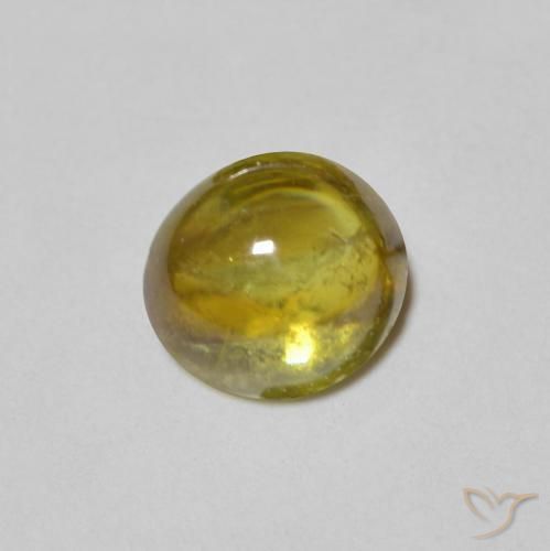 Sfene Verde caldo naturale da 1.23 ct, Ovale, Trasparente
