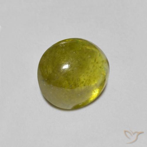 Sfene Verde caldo naturale da 1.54 ct, Ovale, Traslucido