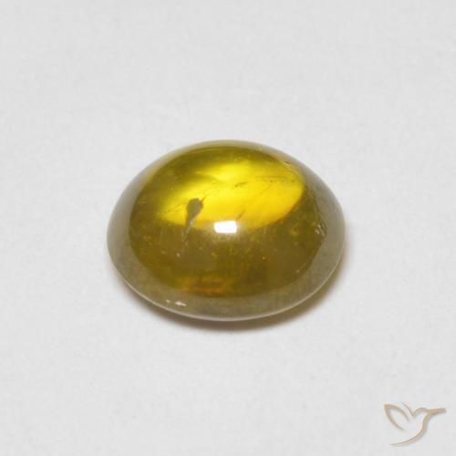 Sfene oro terroso naturale da 1.22 ct, Ovale, Trasparente