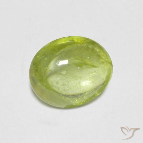 Sfene Verde brillante naturale da 1.56 ct, Ovale, Trasparente