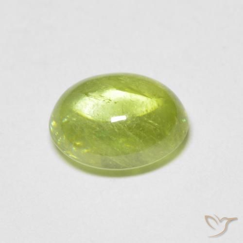 Sfene Verde brillante naturale da 1.56 ct, Ovale, Trasparente