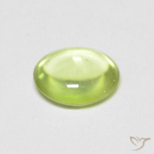 Sfene Verde brillante naturale da 0.63 ct, Ovale, Trasparente