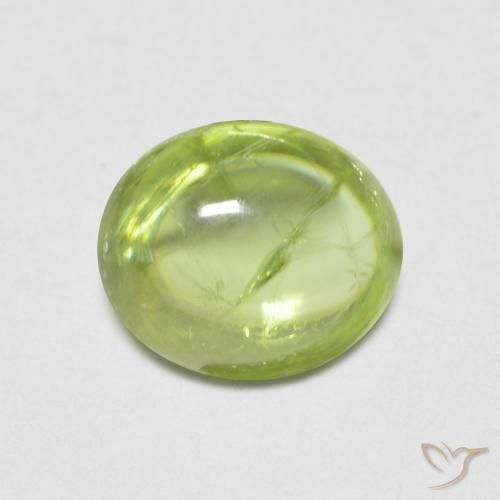 Sfene Verde brillante naturale da 1.68 ct, Ovale, Trasparente