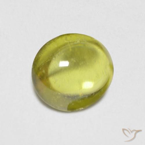 Sfene Limone giallo naturale da 0.82 ct, Ovale, Trasparente