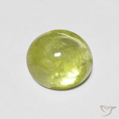 2.59ct Naturale Giallo Limone Chiaro Sfene, Ovale, Trasparente