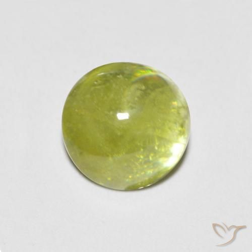 Sfene Giallo Limone Chiaro naturale da 2.59 ct, Ovale, Trasparente