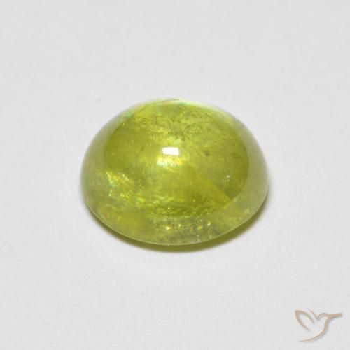 Sfene Giallo Limone Chiaro naturale da 2.59 ct, Ovale, Trasparente