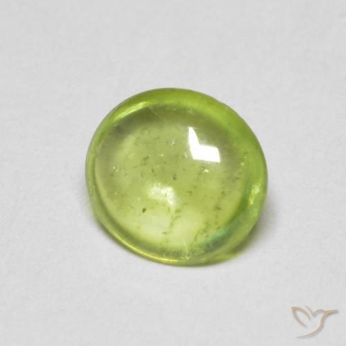 0.83ct Naturale Verde lime Sfene, Ovale, Trasparente