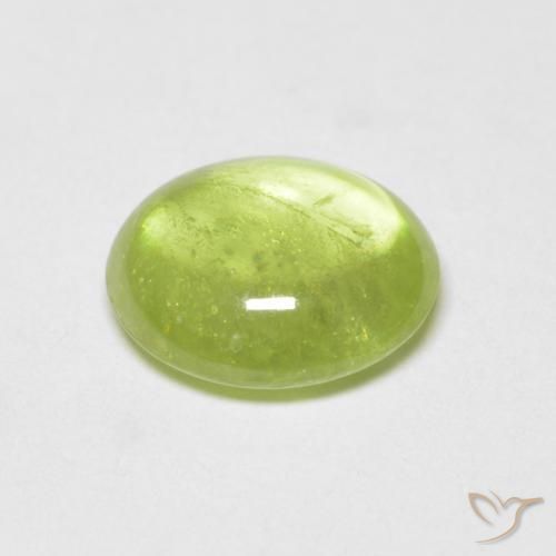Sfene Verde brillante naturale da 1.42 ct, Ovale, Trasparente