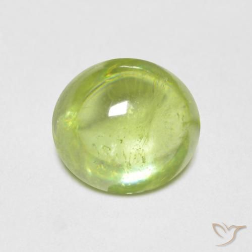 1.58ct Naturale Verde brillante Sfene, Ovale, Trasparente