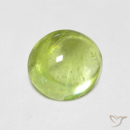 Sfene Verde brillante naturale da 1.58 ct, Ovale, Trasparente