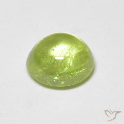 Sfene Verde brillante naturale da 1.58 ct, Ovale, Trasparente