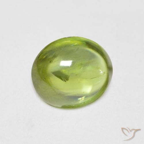 Sfene Verde brillante naturale da 1.34 ct, Ovale, Trasparente