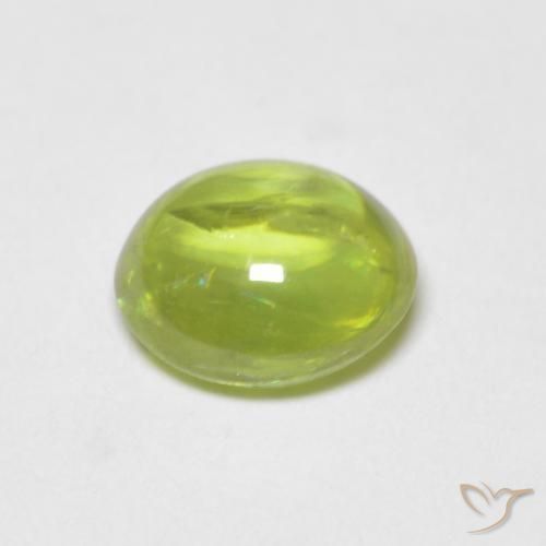 Sfene Verde brillante naturale da 1.34 ct, Ovale, Trasparente