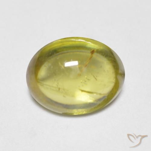 1.76ct Naturale Giallo medio Sfene, Ovale, Trasparente