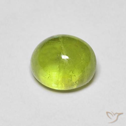 1.09ct Naturale Verde medio Sfene, Ovale, Trasparente