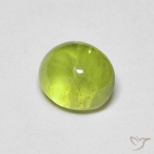 Sfene Verde medio naturale da 1.09 ct, Ovale, Trasparente