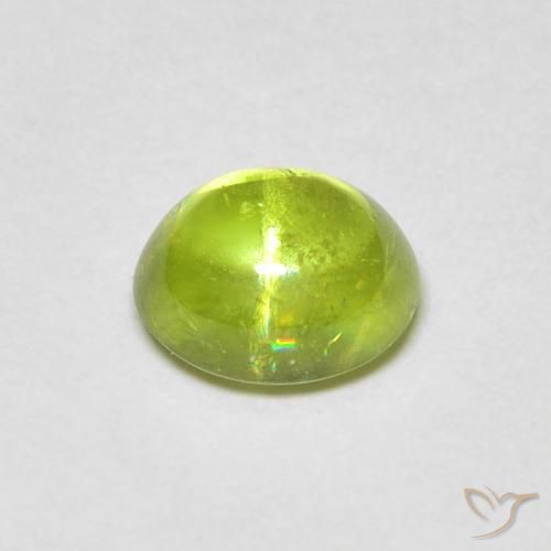Sfene Verde medio naturale da 1.09 ct, Ovale, Trasparente