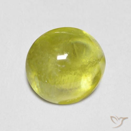 Sfene Verde chiaro naturale da 1.83 ct, Ovale, Trasparente