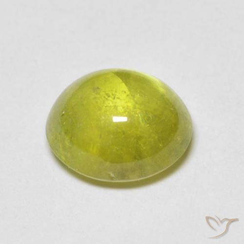 Sfene Verde chiaro naturale da 1.83 ct, Ovale, Trasparente