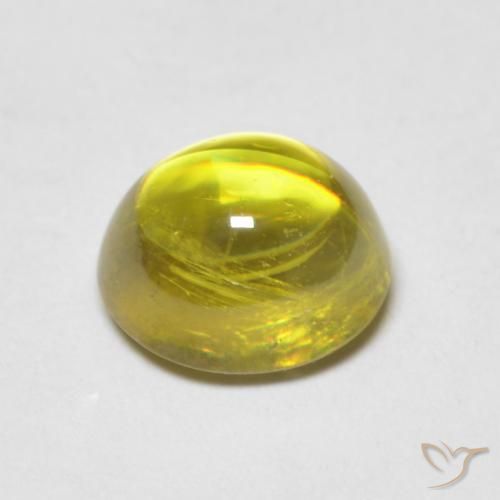 Sfene Verde medio naturale da 1.78 ct, Ovale, Trasparente