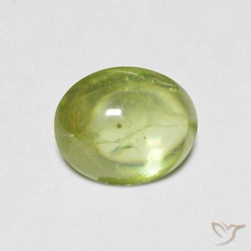1.12ct Naturale Verde brillante Sfene, Ovale, Trasparente