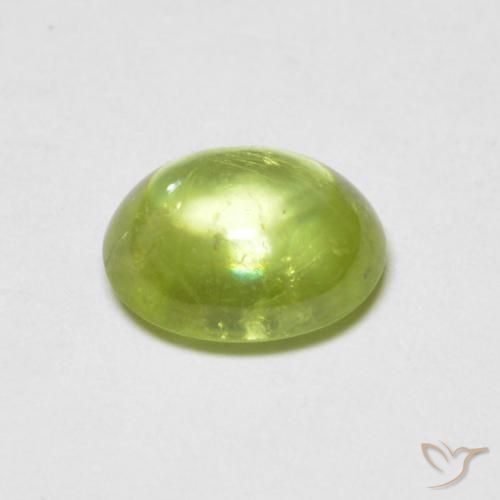 Sfene Verde brillante naturale da 1.12 ct, Ovale, Trasparente