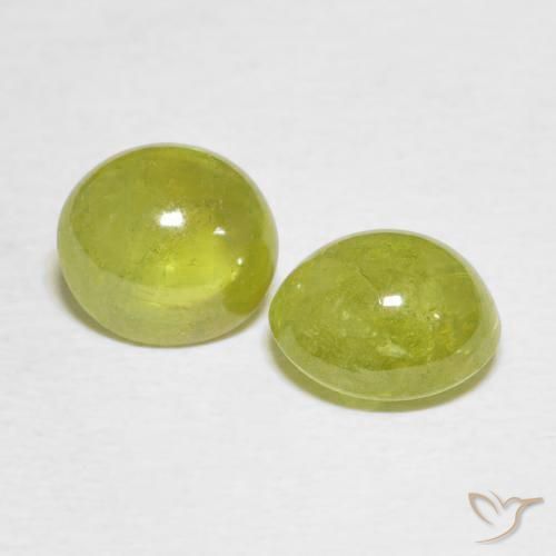 Gemme di Sfene Pineapple yellow naturale da 3.74 ct, Ovale, Traslucido