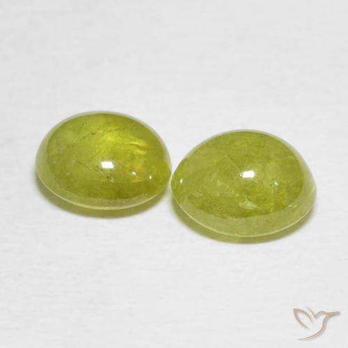 Gemme di Sfene Pineapple yellow naturale da 3.74 ct, Ovale, Traslucido