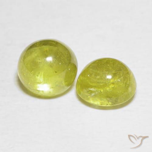 Gemme di Sfene Pineapple yellow naturale da 3.07 ct, Ovale, Trasparente
