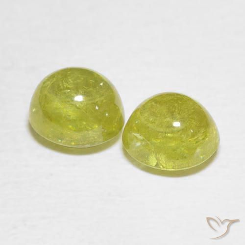 Gemme di Sfene Pineapple yellow naturale da 3.07 ct, Ovale, Trasparente