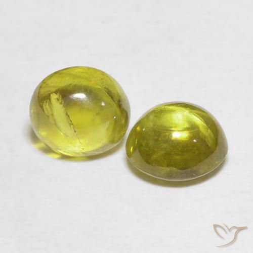 Gemme di Sfene Giallo brunastro naturale da 2.64 ct, Ovale, Trasparente