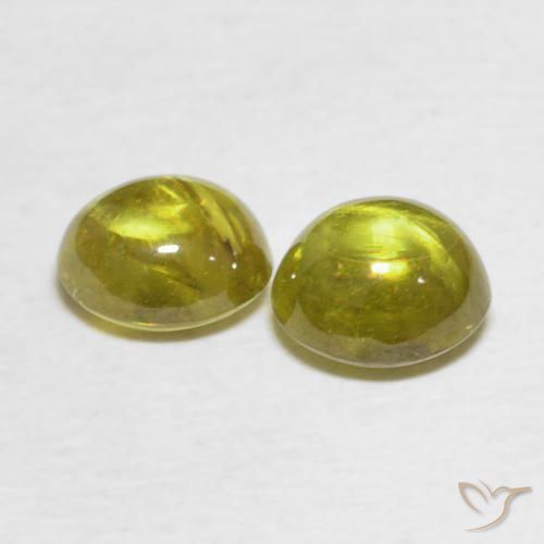 Gemme di Sfene Giallo brunastro naturale da 2.64 ct, Ovale, Trasparente