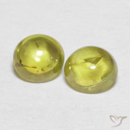 2.18ctw Naturale Giallo brunastro Sfene, Ovale, Trasparente