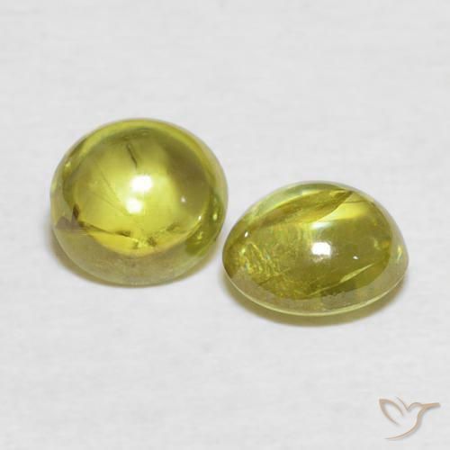 Gemme di Sfene Giallo brunastro naturale da 2.18 ct, Ovale, Trasparente